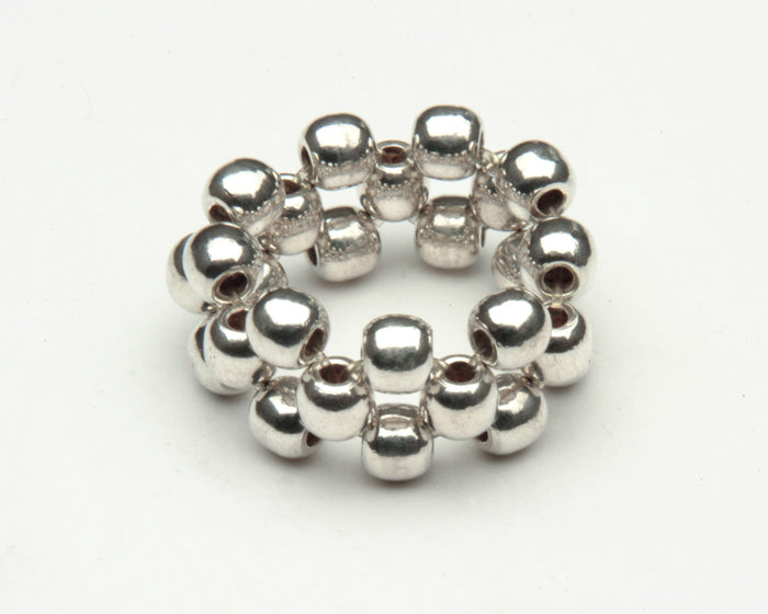 ELASTIC BEADS RING 3 LINES