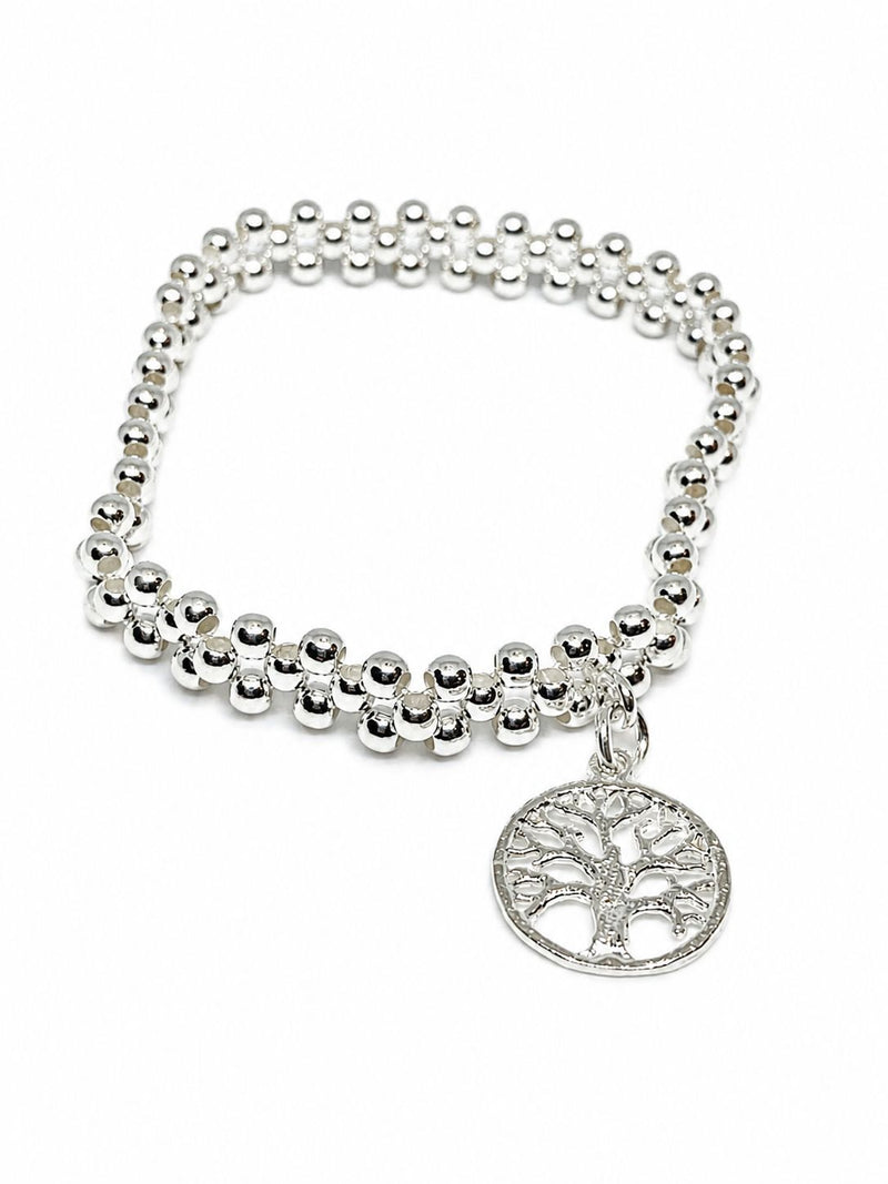 ELASTIC BRACELET 3 LINES TREE OF LIFE